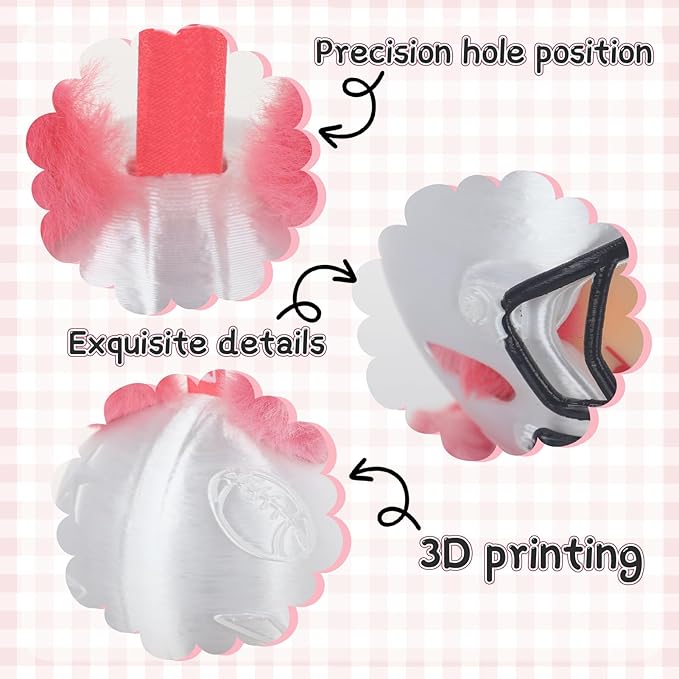 3D Printed Football Helmet Used for Labubu Doll Stuff,Compatible with Labubu Outfit 17cm Doll Clothes and Accessories Designer(White)