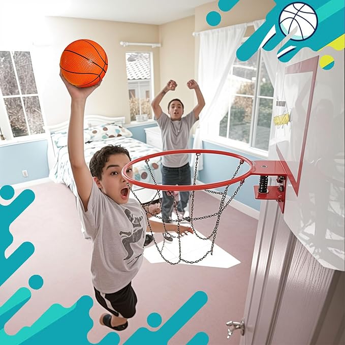 Shindel Mini Basketball, 6PCS 6.3 inches Basketballs with Pump for Birthday Gifts for Toddlers Kids, Playground Balls for Pool, Indoors, Outdoors