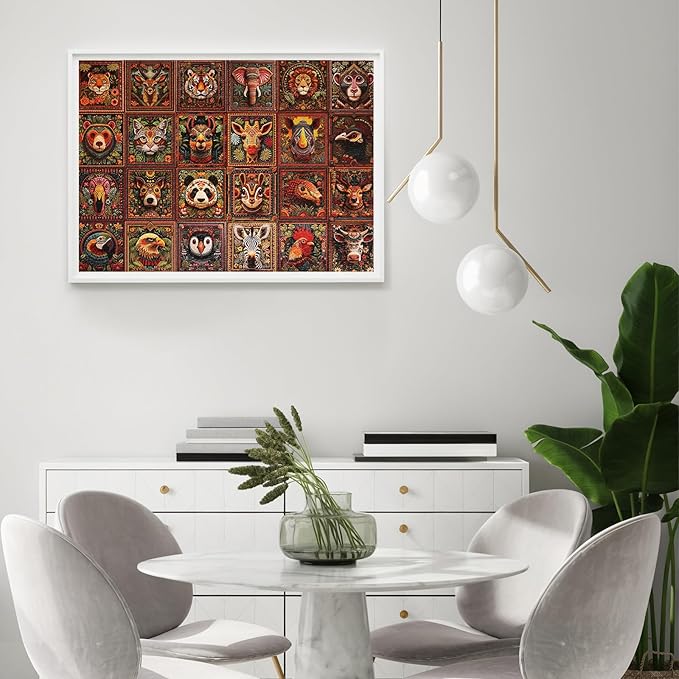 Jigsaw Puzzles for Adults 1000 Pieces, Animal Collection Difficult Challenging Unique Puzzle for Game Night Family Home Decor, 20x27 Inches, Animal Knitting