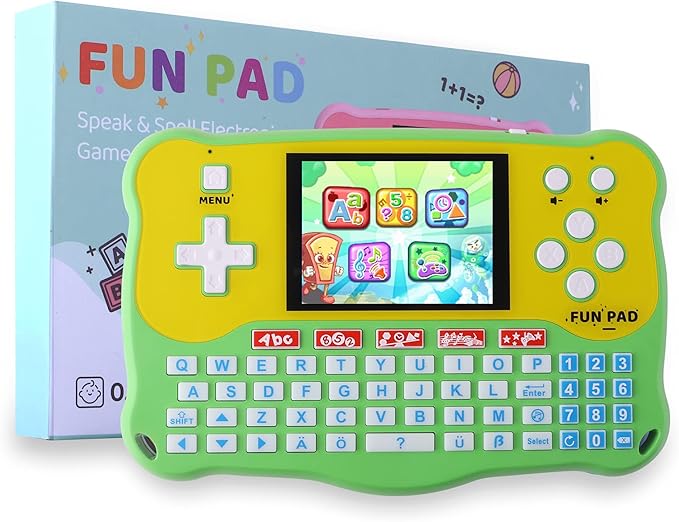 LUHYAUAN Kids Tablet/Baby Learning Pad with 102 Activities/Toddler Tablet with ABC/Words/Music/Math Interactive Educational Electronic Toys Gifts Handheld Game for Preschool Boys Girls Ages 3-12