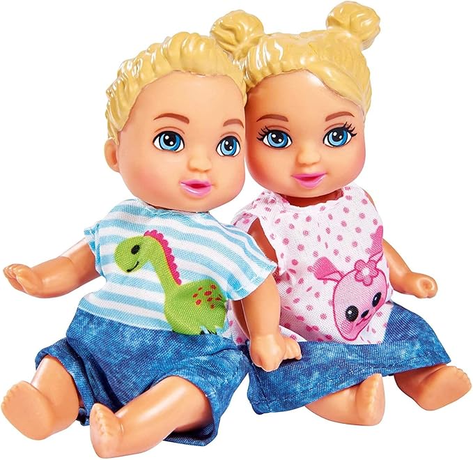 Simba Toys Steffi Love Baby World Set - Kindergarten Teacher Steffi Doll with Baby, Cot, Stroller, High Chair, and Bathtub, Ages 3+