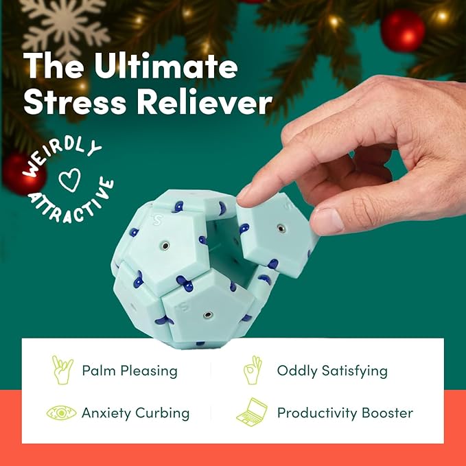 Speks Geode Magnetic Fidget Toy | Sensory Desk Toy for Adults & Teens 14+ | Stress Relief Gift |Sphere, Mile High