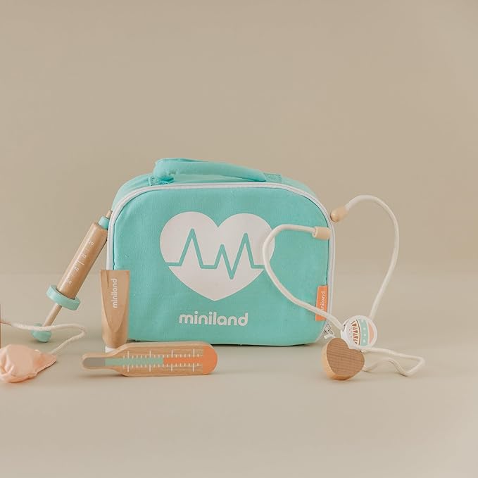 Miniland Doll Wooden Medical Set - Quality, ECO, Imaginative