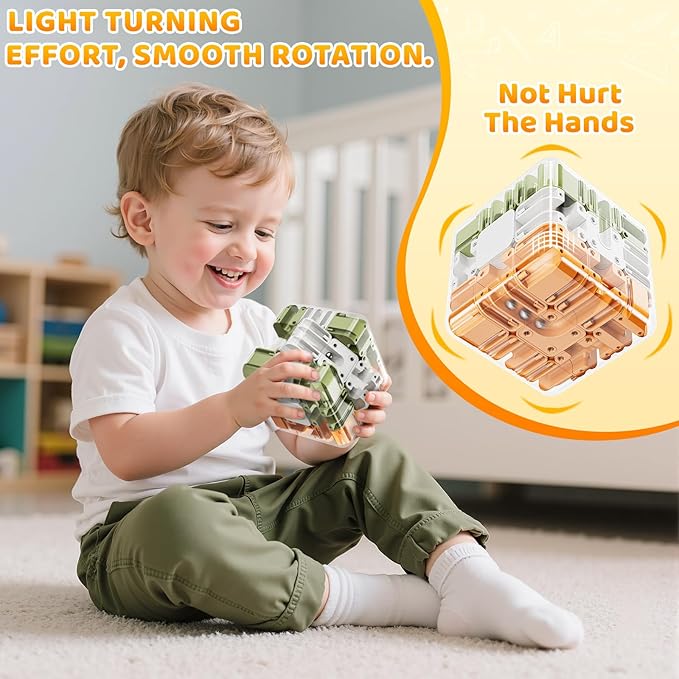 3D Cube Puzzle for Kids 5-8 8-12, Color Matched Game, Education Sensory Toys Birthday Gift for Kids Adults 5 6 7 8 9+ Years Old Boys