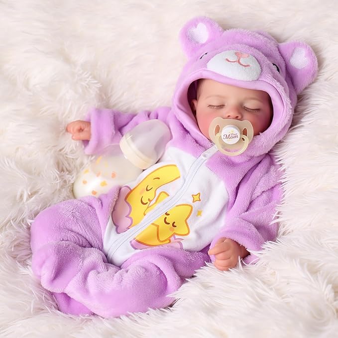 BABESIDE Lifelike Reborn Baby Dolls, 20 Inch Realistic Newborn Baby Doll with Poseable Body, Real Life Baby Dolls with Accessories Gifts for Kids Age 3+ & Collection
