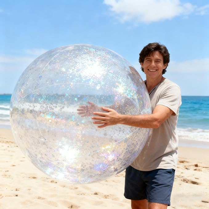 39"/59"/78" Giant Beach Balls, Inflatable Beach Ball, Beach Balls for Adults, for Summer Beach Parties, Music Festival and Festival Decorations