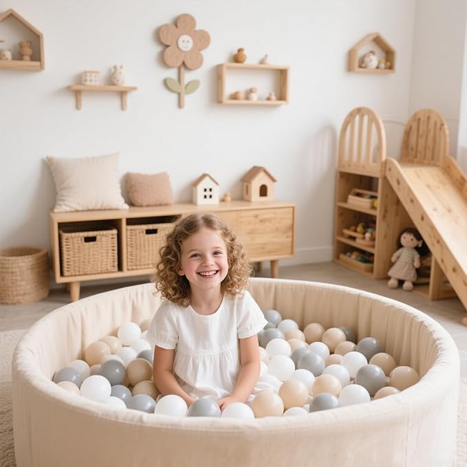 GOGOSO Ball Pit Balls for Toddlers Kids Plastic Balls for Ball-Pit Playpen Pool Baby Play Pastel BPA-Free Non Toxic Play Pastel Crush Proof Bal 50 100 200 500 1000 Count