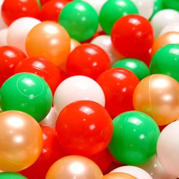 STARBOLO Ball Pit Balls for Toddlers Pack of 100 200 500 - BPA&Phthalate Free Non-Toxic Crush Proof Soft Plastic Balls for 1-5Years Old Toddlers Girl Kids Birthday Pool Playpen Tent Party