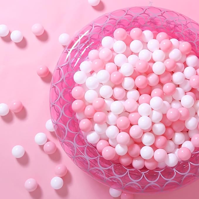GOGOSO Ball Pit Balls for Toddlers Kids Plastic Balls for Ball-Pit Playpen Pool Baby Play Pastel BPA-Free Non Toxic Play Pastel Crush Proof Bal 50 100 200 500 1000 Count