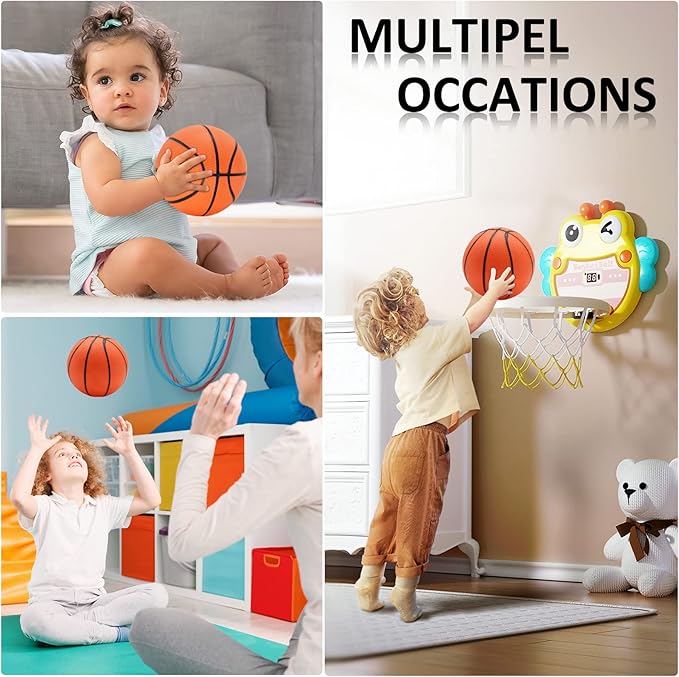 40Pcs 5" Inch Mini Basketball Balls Bulk Small Basketball Set with Pump, PVC Small Basketballs for Over The Door Hoop Games Party Favors Indoor Outdoor Play Adults Kids Pool Beach