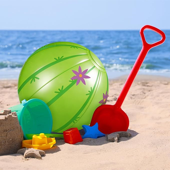 24 Pack Cactus Mini Beach Balls Bulk 5" Cactus Party Favors Inflatable Ball Mini Pool Balls Beach Pool Toy Small Beachball for Summer Hawaiian Game Water Birthday Ocean Cactuses Party Decor