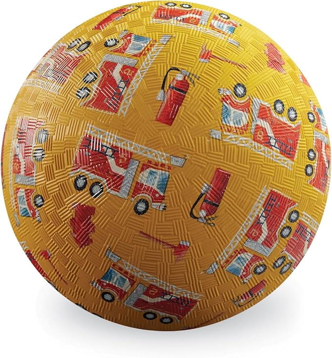 Crocodile Creek, 5 Inch Fire Truck Playground Ball