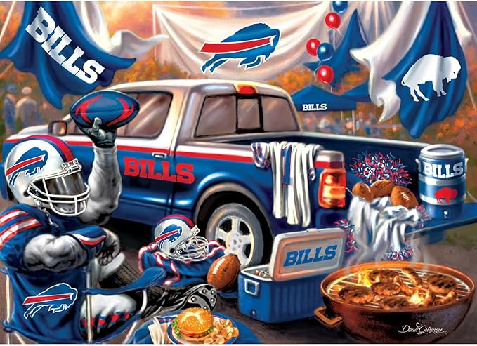 Masterpieces 1000 Piece Jigsaw Puzzle for Adults - NFL Buffalo Bills Gameday - 19.25"x26.75"