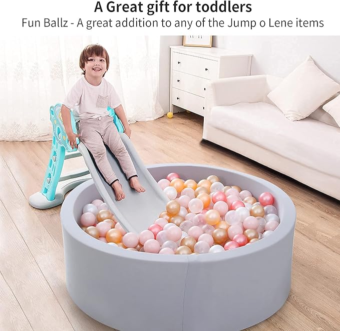 STARBOLO Ball Pit Balls for Toddlers Pack of 100 200 500 - BPA&Phthalate Free Non-Toxic Crush Proof Soft Plastic Balls for 1-5Years Old Toddlers Girl Kids Birthday Pool Playpen Tent Party