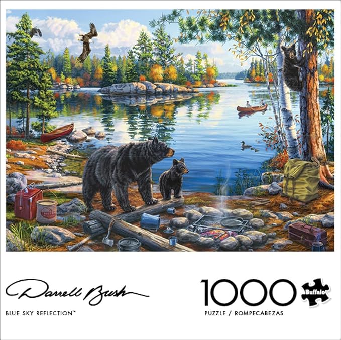 Buffalo Games - Darrell Bush - Blue Sky Reflection - 1000 Piece Jigsaw Puzzle for Adults -Challenging Puzzle Perfect for Game Nights - Finished Size is 26.75 x 19.75