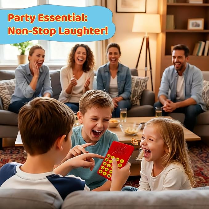 Sound Effects Machine - Easter Basket Stuffers for Kids - 20 Funny Sounds with Volume Control - Portable Electronic Sound Maker for Party, Game Night and Family Fun