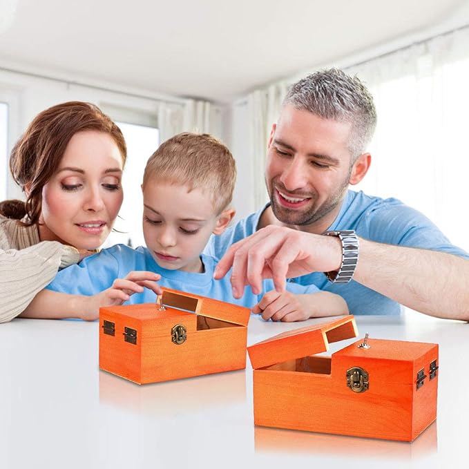 Calary Useless Box Turns Itself Off in Box Alone Machine Fully Assembled in Box (Brown)