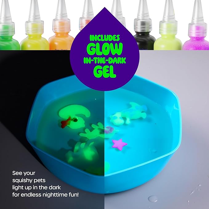 Dan&Darci Aqua Fairy Water Gel Kit for Kids - Easter Gift - Magic Elf Toy Kits - Waters Pets - DIY Squishy Maker Set - Craft for Kids - Make Your Own Squishies Toys Crafts - Gifts for Boys & Girls