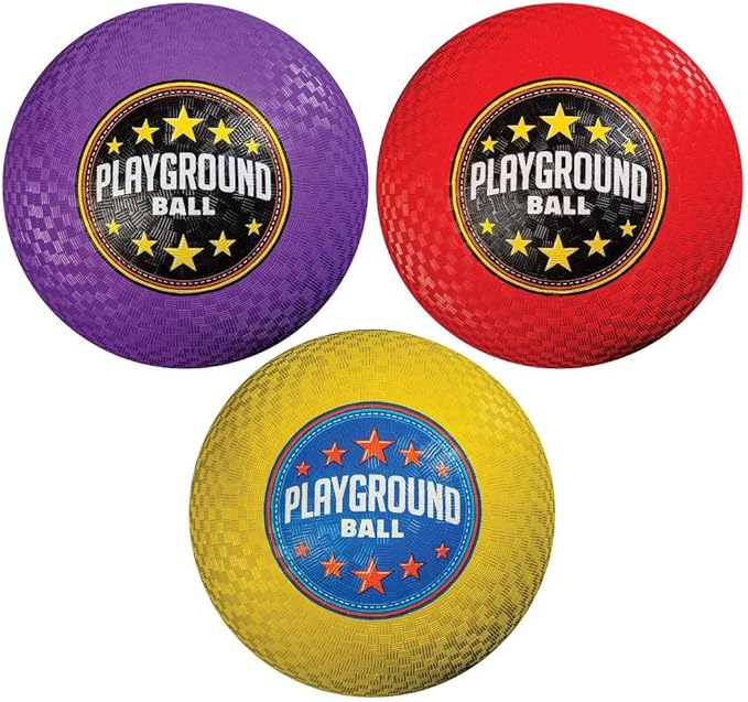 Franklin Sports Kids Playground Balls - Rubber Kickballs + Playground Balls For Kids - Great for Dodgeball, Kickball, 4 Square + Schoolyard Games - 8.5” Diameter
