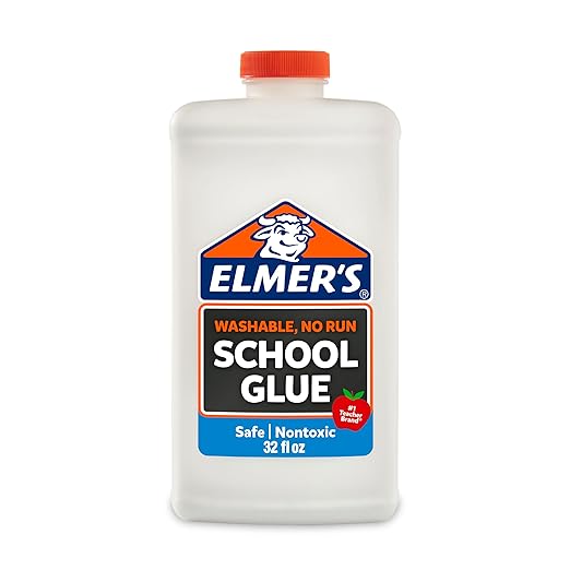 Elmer's Liquid School Glue, White, Washable, 32 Ounces - Great for Making Slime, Arts & Crafts, Back to School, #1 Teacher Brand