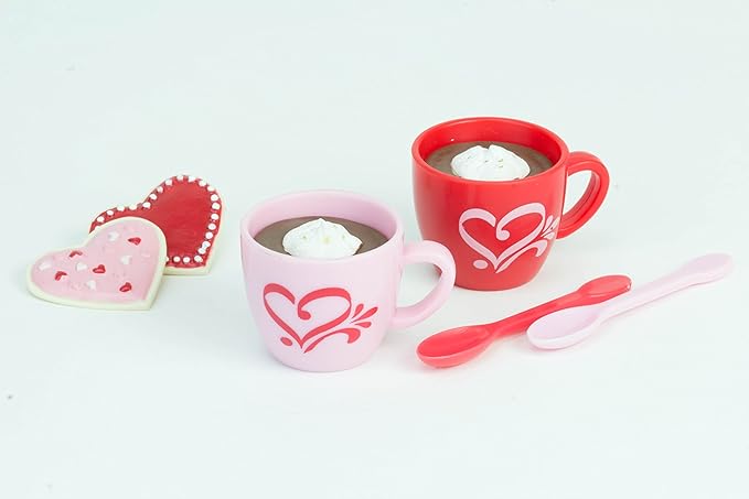 18 Inch Warm Your Heart Doll Accessories Food Set Perfect for the American Baking Girl. Includes Hot Cocoa, Cake Pops, Cookies and More Mini Doll Food by Sophia's, 12 piece set