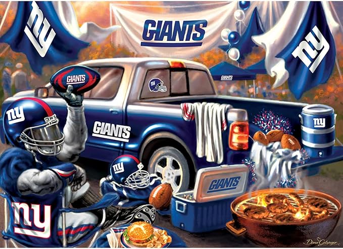 MasterPieces NFL New York Giants 1000 Piece Jigsaw Puzzle - Gameday, Man Cave Decor - Ages 14+