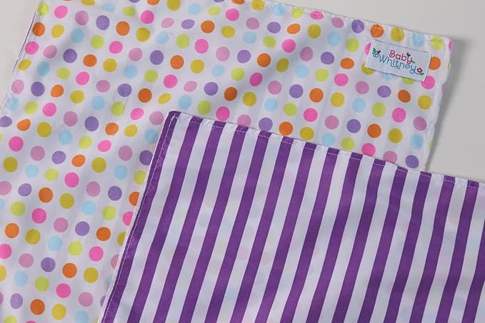 17" Doll Toy Receiving Blankets Set 2 Pack