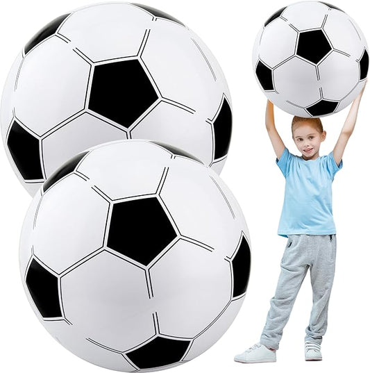 2 Pcs 40 Inch Giant Inflatable Soccer Ball Basketball Volleyball Baseball Blow Up Beach Balls Large Inflatable Sport Pool Balls for Outdoor Activity Games Pool Decoration
