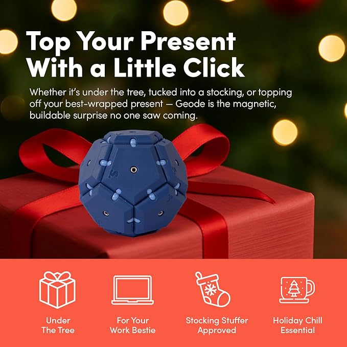 Speks Geode Magnetic Fidget Toy | Sensory Desk Toy for Adults & Teens 14+ | Stress Relief Gift | Sphere, Space Cadet