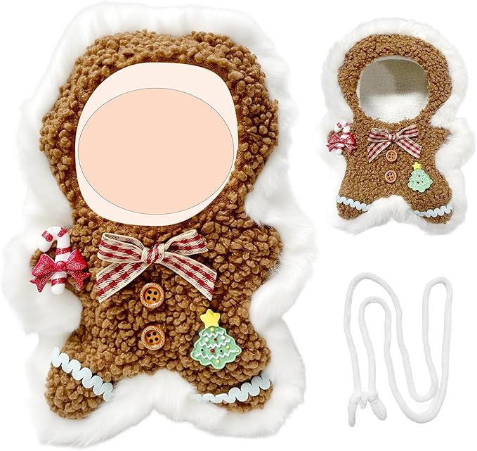 17cm/15cm Doll Clothes,Christmas Bag Outfit Set,Christmas Bag Accessories,Stylish Clothes Set Dress Up (No Doll) (Brown+White)