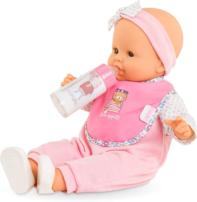 Corolle Magical Baby Bottle with Accessories Interactive Toy for Kids Age 3 and Up Educational Playtime