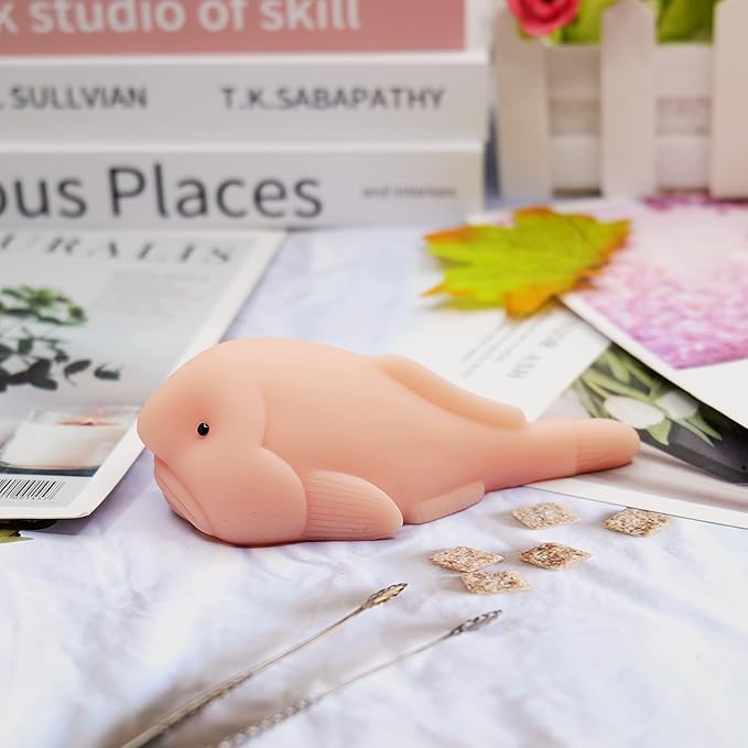Cute Blobfish Toy, Scented, Fidget Blob Fish Mochi Toys, Stress Relief Squeeze for Kid and Adult, Sensory Toy for Autism, Birthday, Christmas, Office, Stocking Stuffer Gift