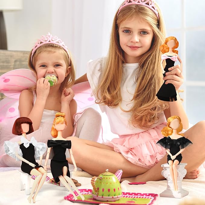 UPINS 4 Pcs Doll Clothes Girls Doll Accessories for 11.5 Inch Doll Include Summer Dress Regular Outfit Doll Clothing Girl Birthday Gift