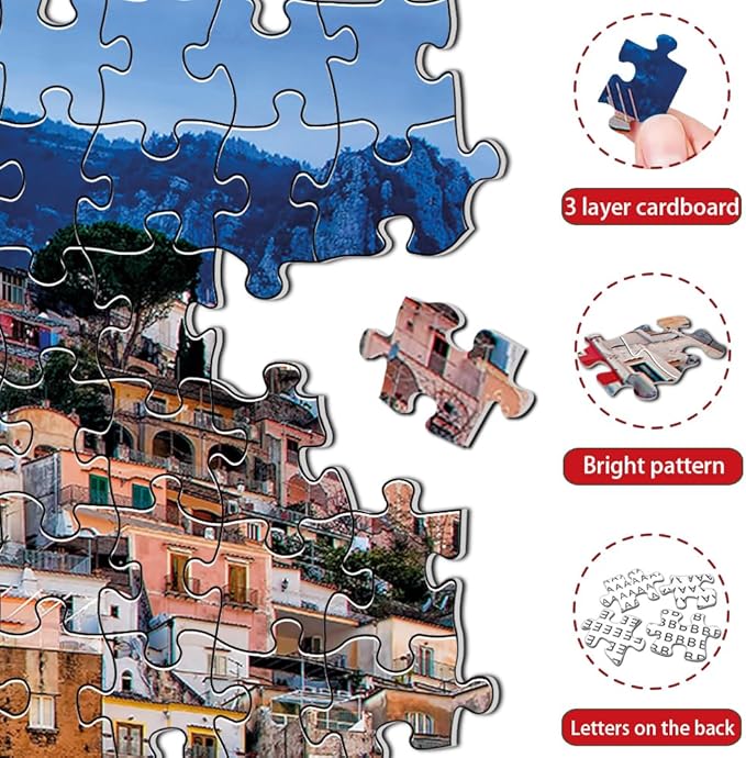 Posita Tower Puzzles for Adults 1000 Pieces, Large Landscapes Jigsaw Puzzles 1000 Piece for Kids Teens Family Puzzle Toys Educational Intellectual Decompressing Challenging Fun Game Size 27" x 20"
