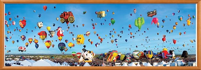 MasterPieces 1000 Piece Jigsaw Puzzle For Adults, Family, Or Youth - Albuquerque Balloons Panoramic - 13"x39"