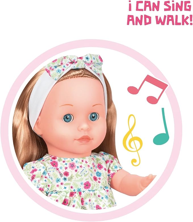 Mother Love Walking Dolls,16 Inches Interactive Baby Dolls, Baby Dolls with Hair, Singing and Walking Dolls for Girls,for 3+ Year Old Girls Gifts