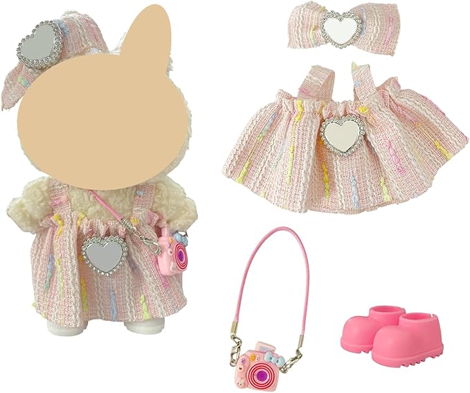 Ezcora Clothes for Doll, 6 Pack Doll Outfits for 17cm Doll, Perfect for Play and Display, Accessories for Doll's Collectors, (No Dolls) (Princess Dress)