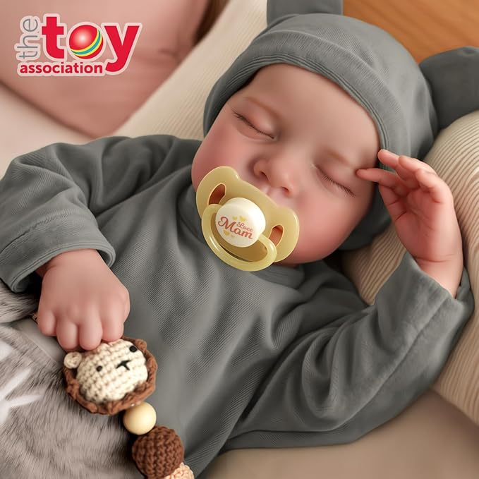 JIZHI Reborn Baby Dolls Boy - 20 Inch Cute Soft Realistic Newborn Baby Doll with Poseable Body, Real Life Baby Dolls with Accessories for 3+ Year Old Gifts, Pretend Play