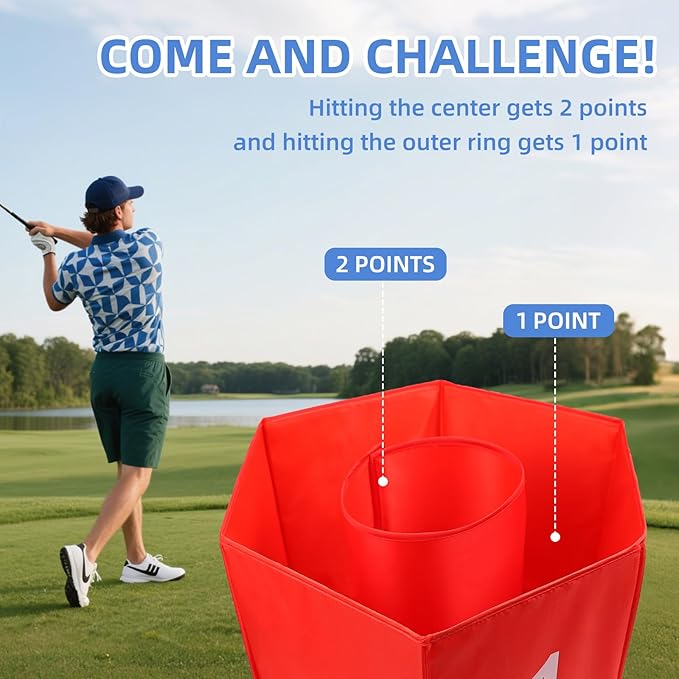SJEhome Upgraded 6 Hole Backyard Game Golf – Backyard Yard Practice for Outdoor Indoor, for Beach, Yard, Park, Lawn (Upgraded Game Golf)