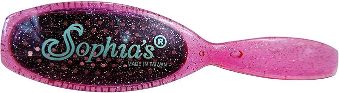 Sophia's 18" Glittery Hot Pink Doll Hairbrush, Ideal for Wig-Like Hair