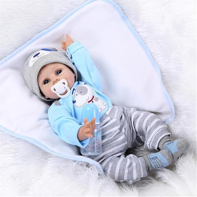 Reborn Baby Dolls Clothes Accessories Outfit for 17-23 Inch Reborn Newborn Baby Doll Boy Clothing Set