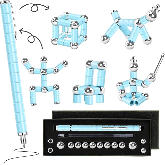 Fidget Pens Gifts for Teen Boys - Easter Basket Stuffers Desk Accessories for Men, Unique Birthday Gifts for Teenage Boys Girls, Cool Gadget Stuff Stress Relief Toys for Adults Office Worker Desk Toy
