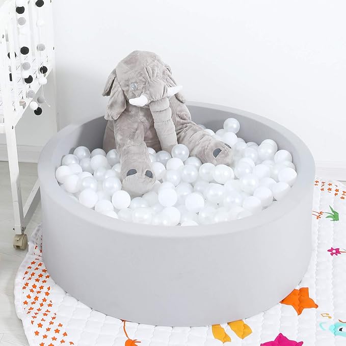 GOGOSO Ball Pit Balls for Toddlers Kids Plastic Balls for Ball-Pit Playpen Pool Baby Play Pastel BPA-Free Non Toxic Play Pastel Crush Proof Bal 50 100 200 500 1000 Count