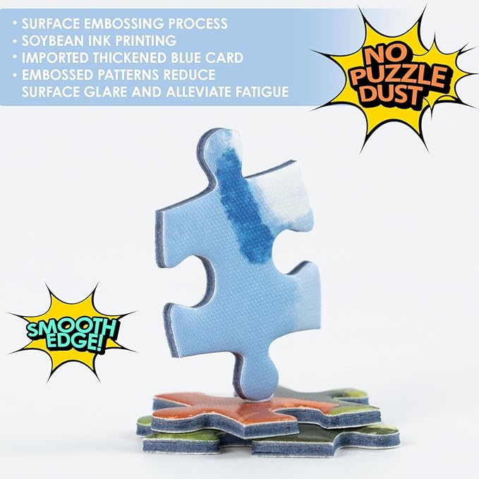 MOMIBOOK Puzzles for Adults 1000 Pieces Jigsaw Puzzles of Go for A Walk, Painting Image Difficult Challenging Hard Impossible Puzzle Unique Funny Party Christmas Birthday Gifts