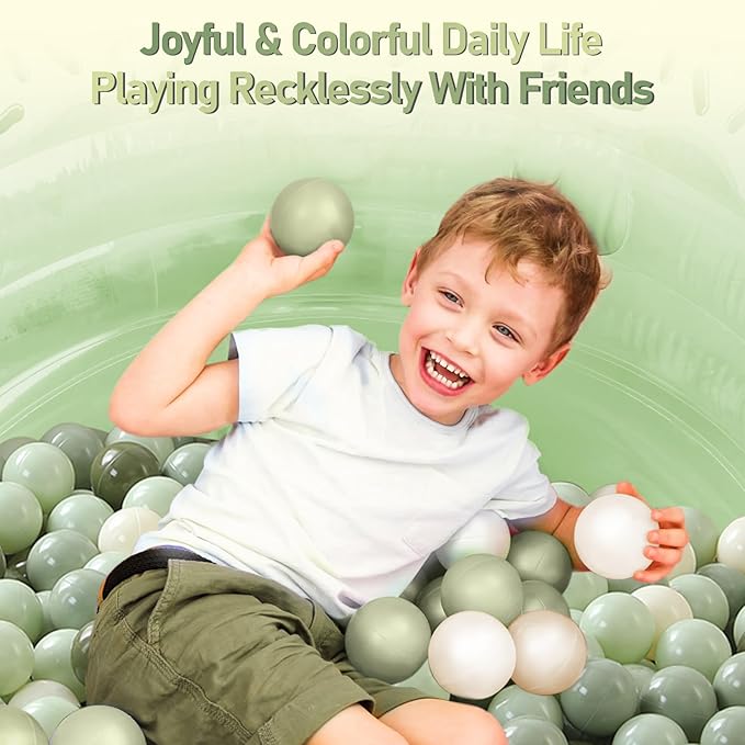 Clear Ball Pit Balls - Crush Proof Plastic Toy Balls for Boys and Girls