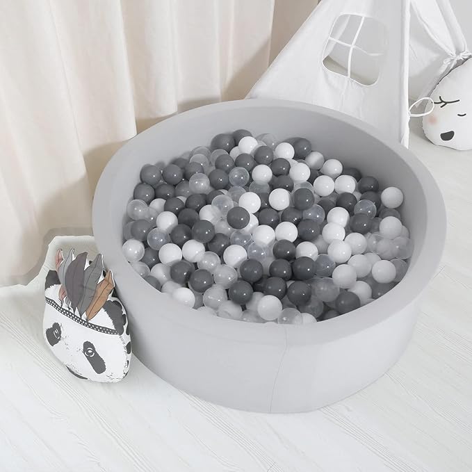 GOGOSO Ball Pit Balls for Toddlers Kids Plastic Balls for Ball-Pit Playpen Pool Baby Play Pastel BPA-Free Non Toxic Play Pastel Crush Proof Bal 50 100 200 500 1000 Count