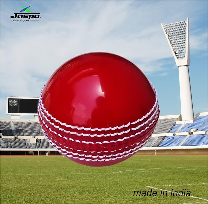 jaspo Incrediball Soft T20 Cricket Training Ball Quantity-1 Indoor Outdoor Play and Cricket Practice 229 Cm Circumference, PVC Material, Colour-Red