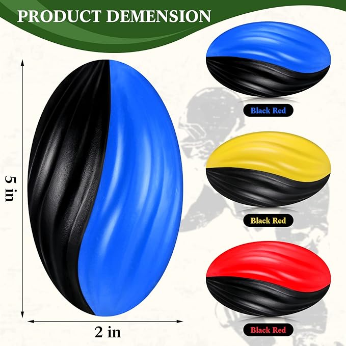 Lewtemi 8 Pcs Mini Footballs for Kids Spiral Soft Foam Footballs Bulk Kids Mini Toy Sports Birthday for Indoor and Outdoor Play Party Favors(Fresh Colors)