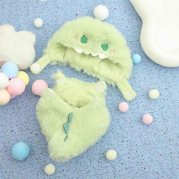 Clothes for labubu 17cm Accessories Suit Cute Clothes for Doll Dress up Animal Style Outfits (NO Doll)(Dinosaur)