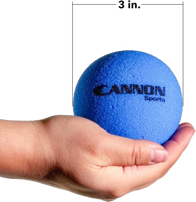 Cannon Sports Soft Foam Ball – Uncoated Medium Density Ball - Lightweight, Safe Play, Indoor/Outdoor Fun - Great for Volleyball, Basketball, Soccer, Dodgeball, and More